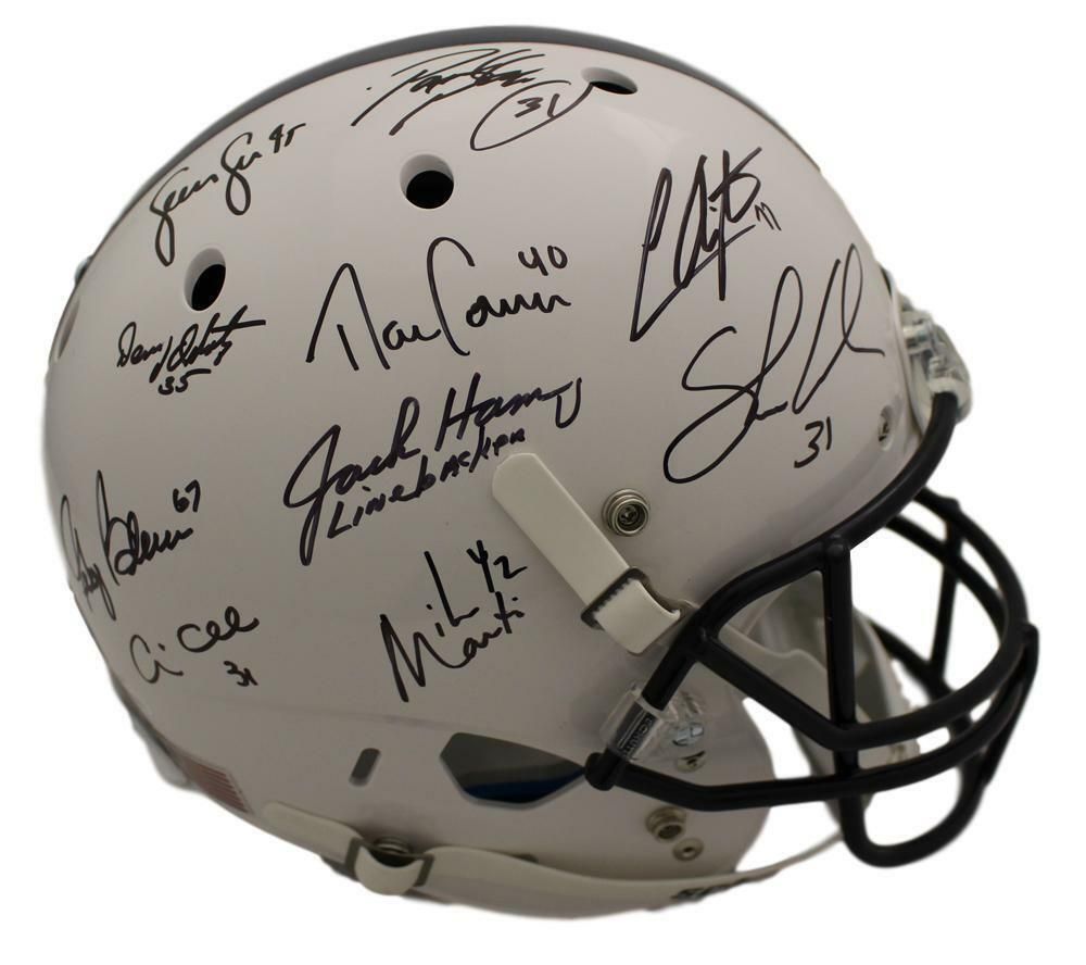 Penn State Nittany Lions Linebacker U Autographed Replica Helmet 10 Sigs JSA