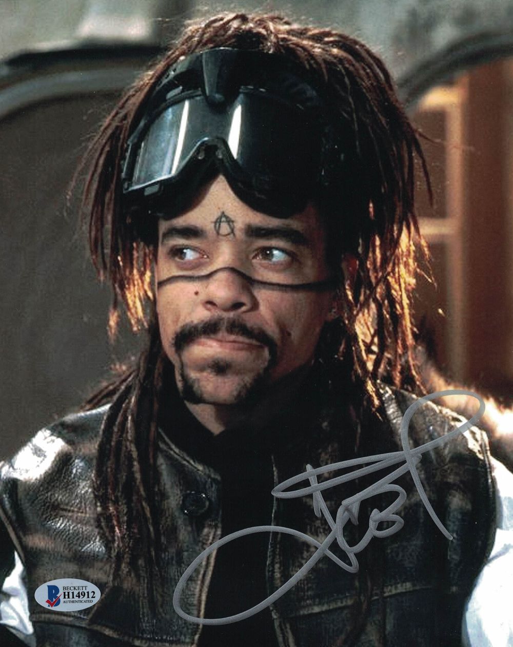 Ice T Autographed/Signed Johnny Mnemonic 8x10 Photo BAS