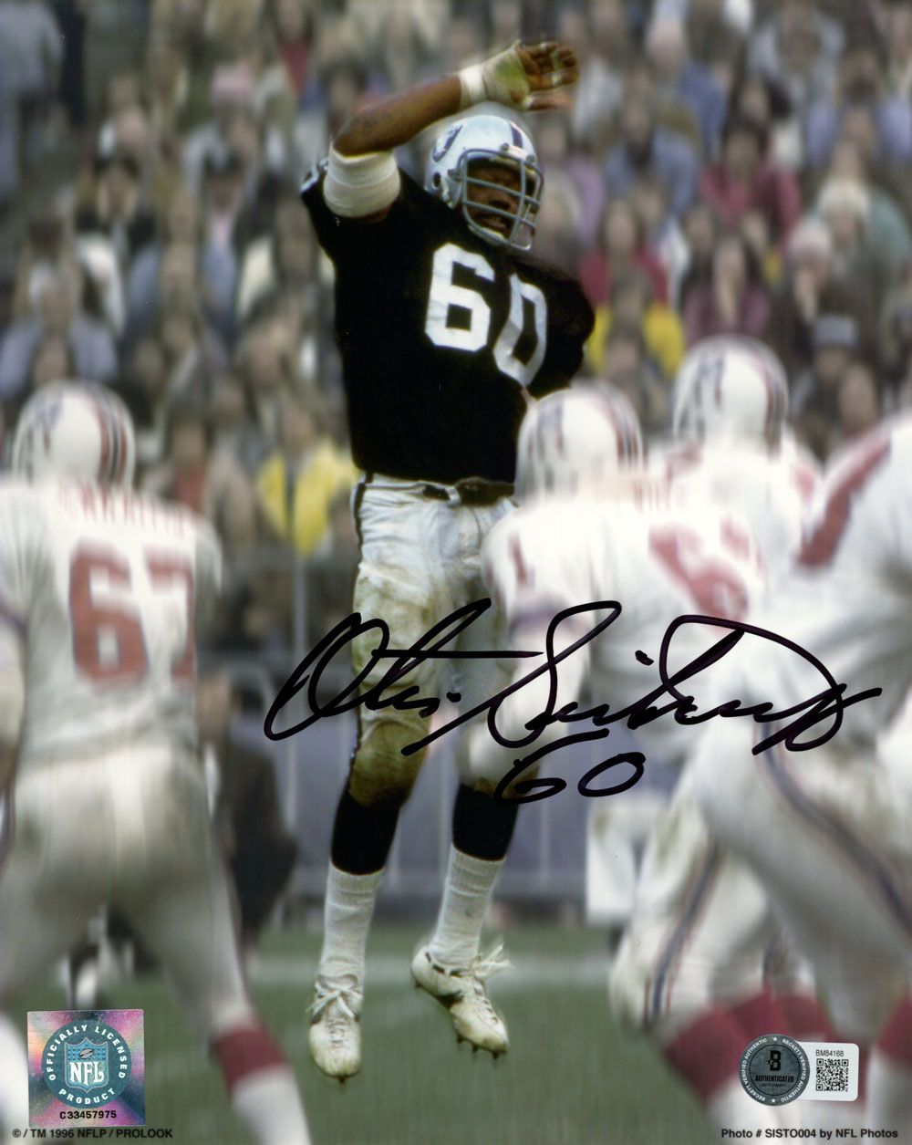 Otis Sistrunk Autographed Oakland Raiders 8x10 Photo Beckett 45635