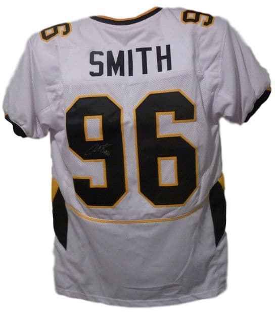 Justin Smith Autographed Missouri Tigers White Size XL Jersey