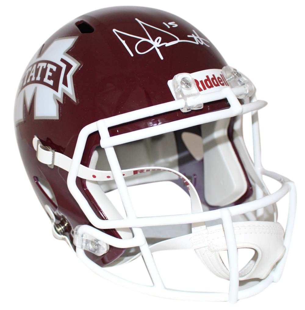 Dak Prescott Autographed Mississippi State Bulldogs Replica Helmet JSA