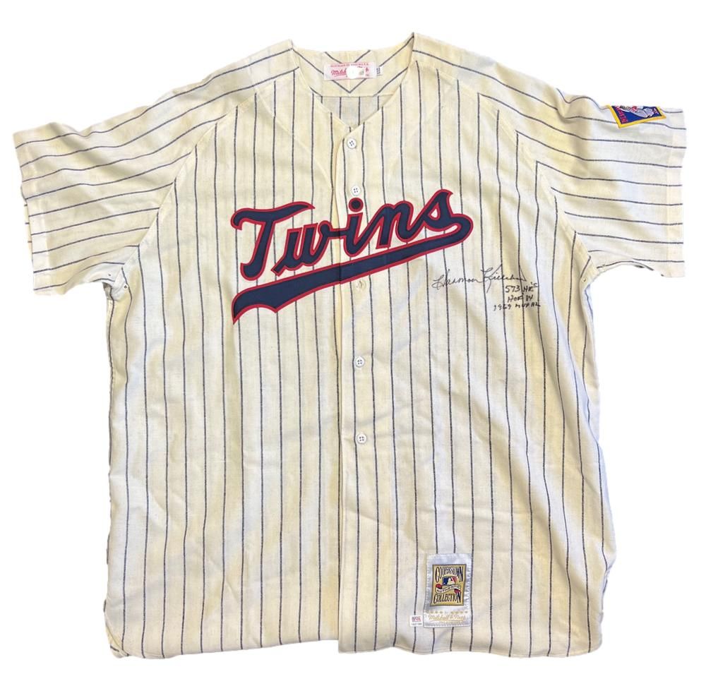 Harmon Killebrew Signed Twins Mitchell &amp; Ness White XXL Jersey Beckett