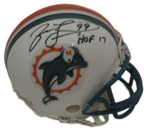 Jason Taylor Autographed Miami Dolphins Mini Helmet HOF JSA
