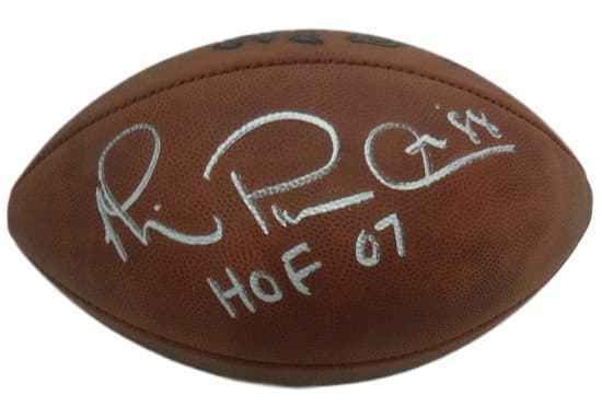 Michael Irvin Autographed Dallas Cowboys Authentic Tagliabue Football HOF JSA