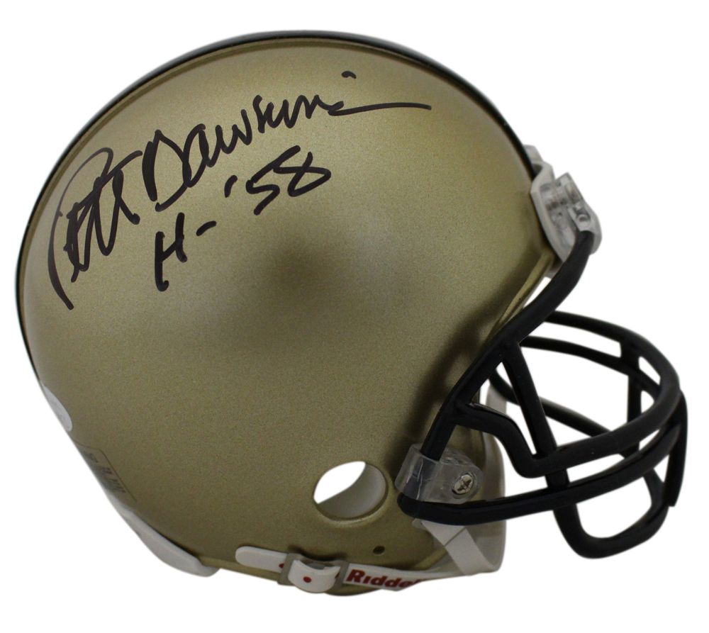 Pete Dawkins Autographed Army Black Knights Mini Helmet Heisman JSA
