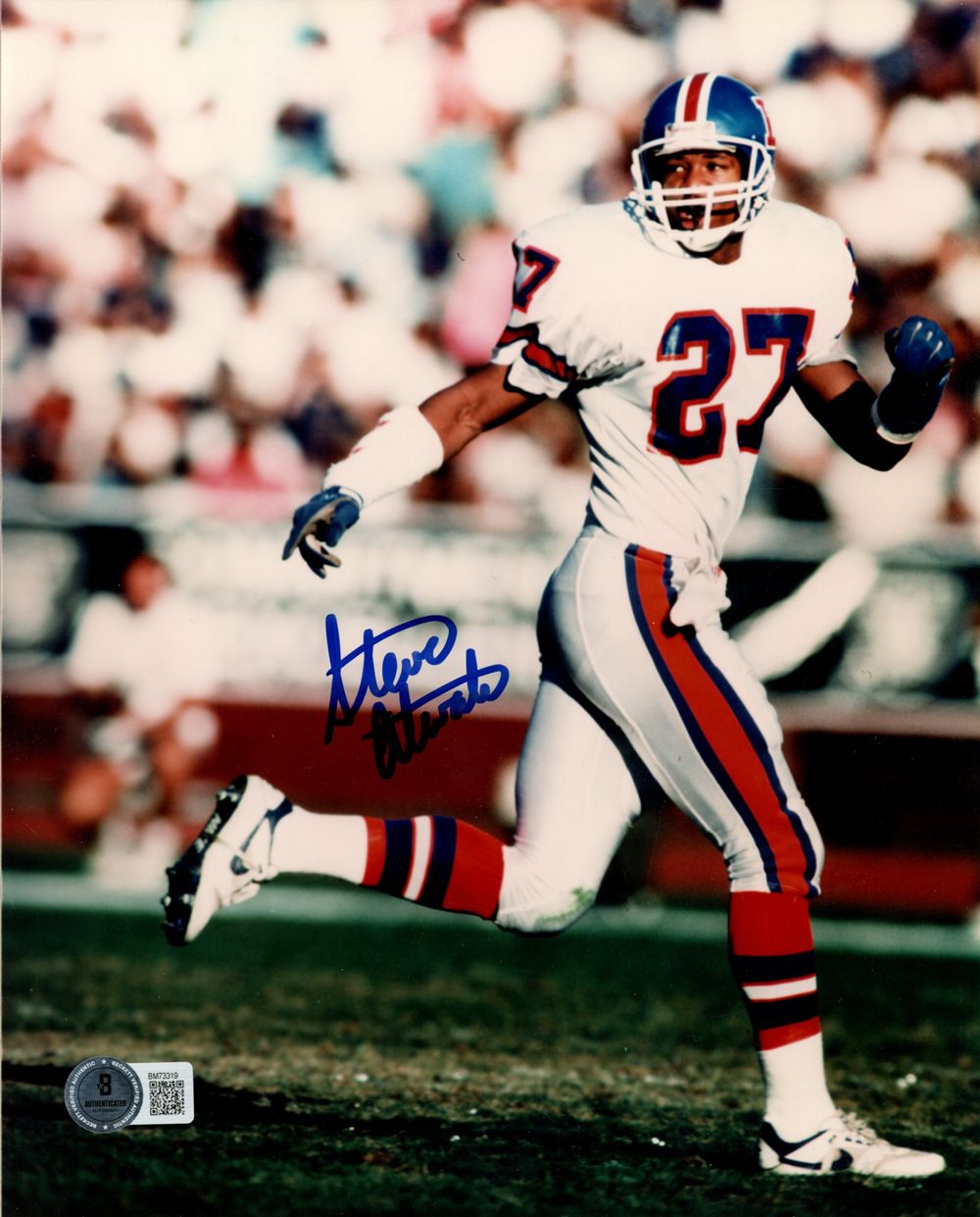 Steve Atwater Autographed Denver Broncos 8x10 Photo Beckett 45147