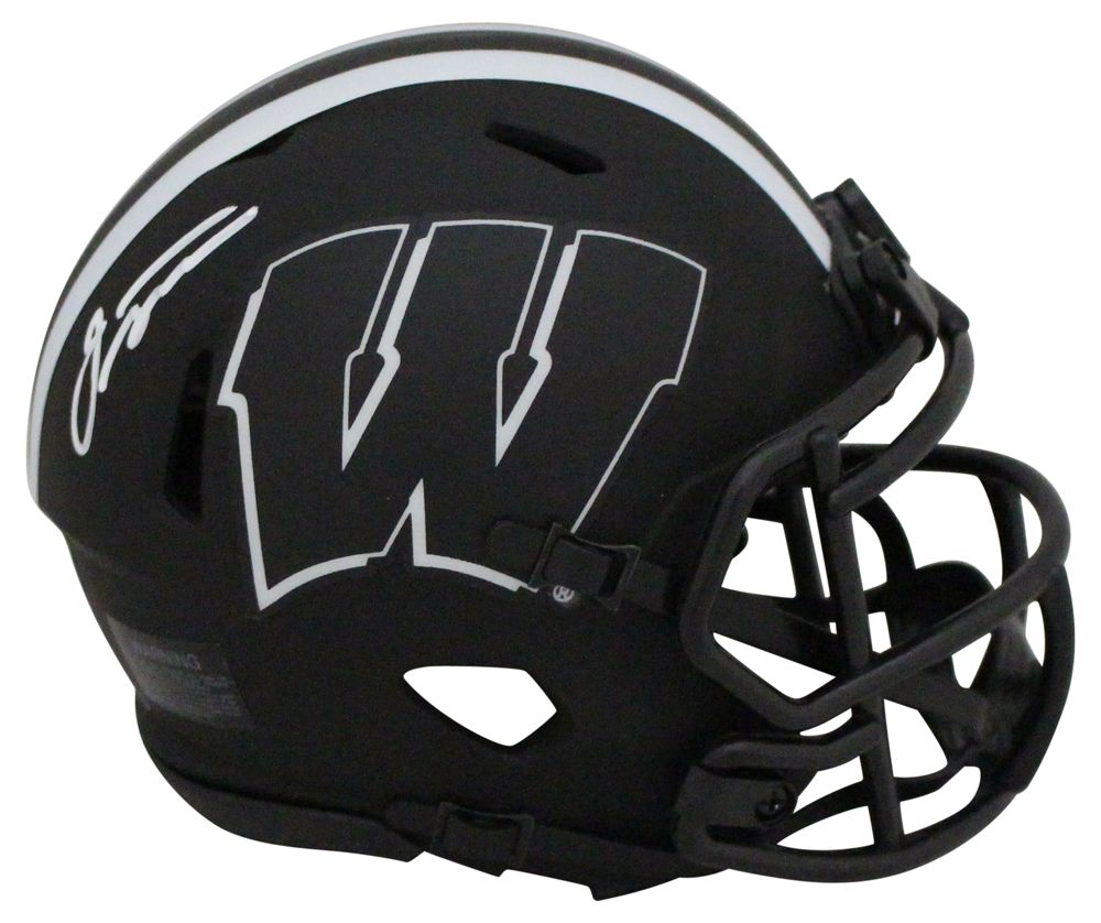 Jonathan Taylor Autographed Wisconsin Badgers Eclipse Mini Helmet FAN