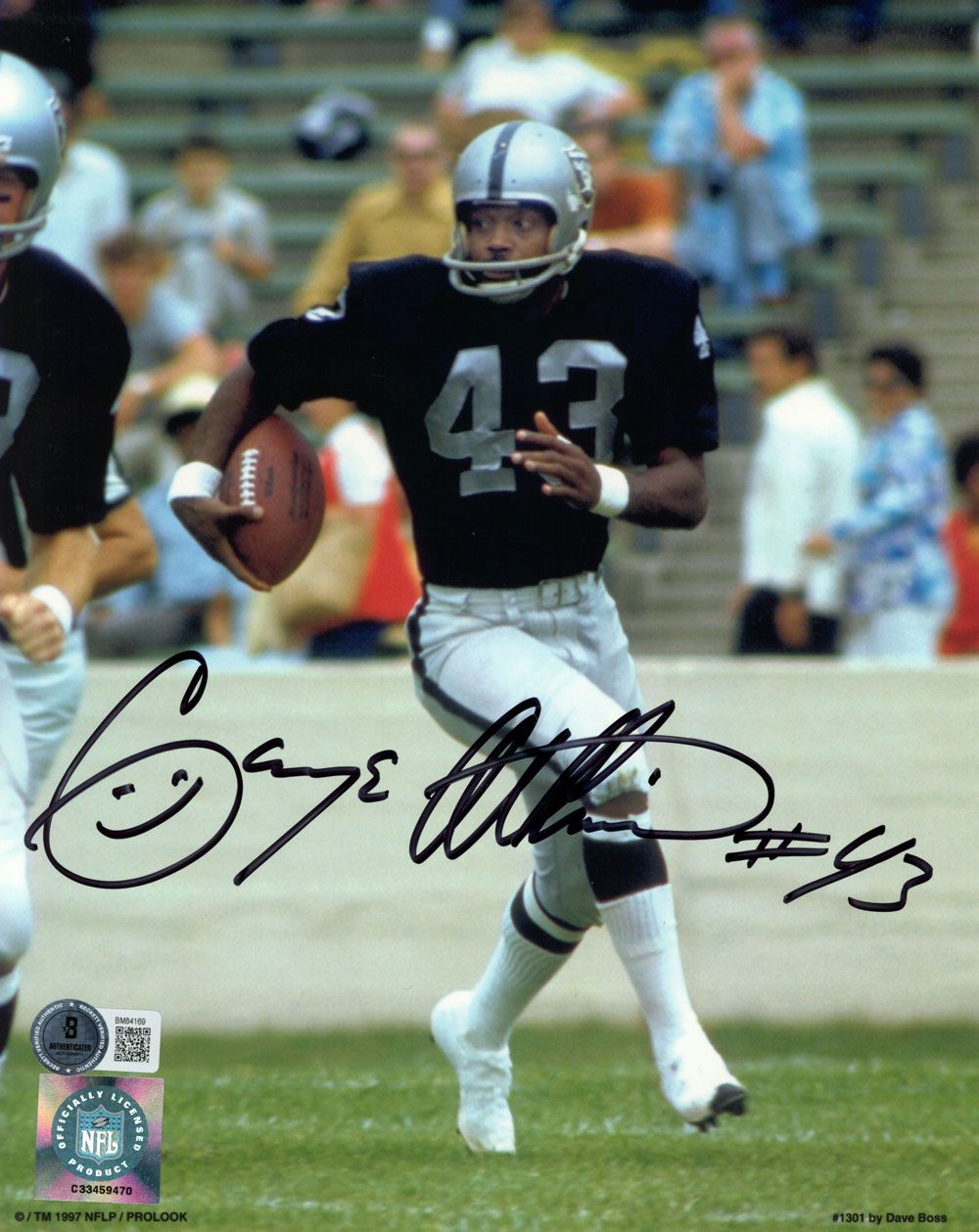 George Atkinson Autographed Oakland Raiders 8x10 Photo Beckett 45633