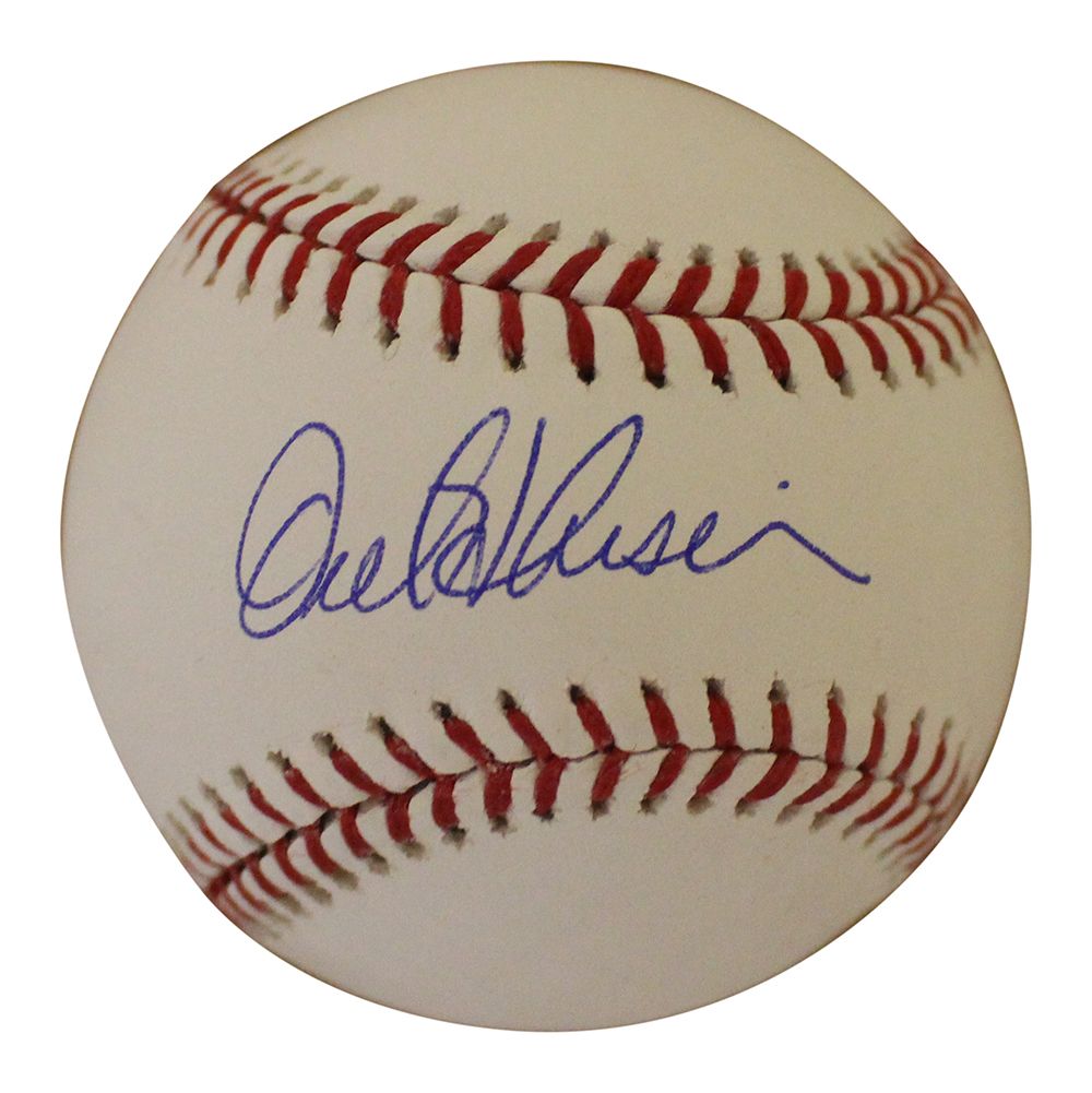 Orel Hershiser Autographed/Signed Los Angeles Dodgers OML Baseball BAS