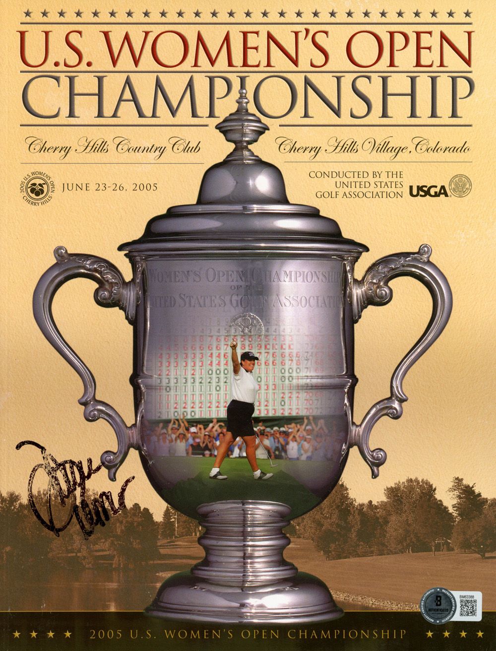 Dottie Pepper Autographed LPGA 2005 US Women&#39;s Open Beckett 45461
