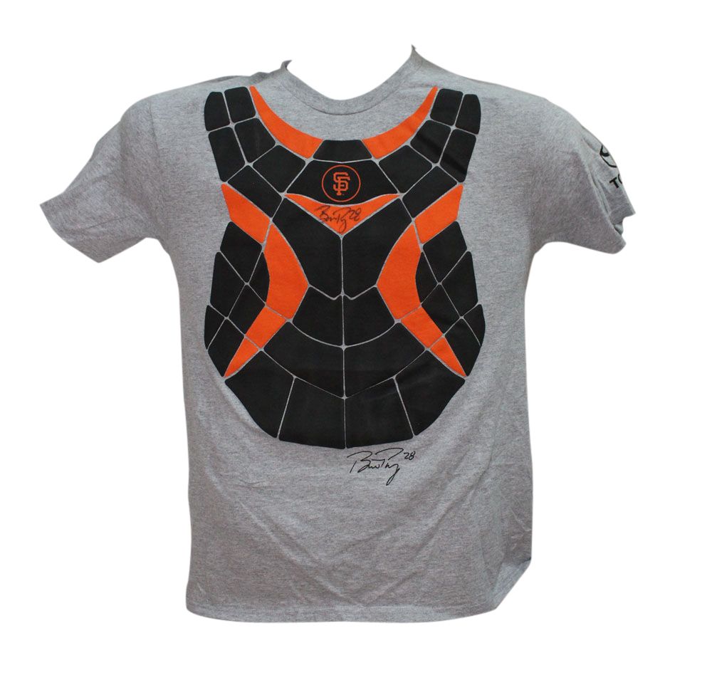 Buster Posey Autographed San Francisco Giants Medium T-Shirt Beckett
