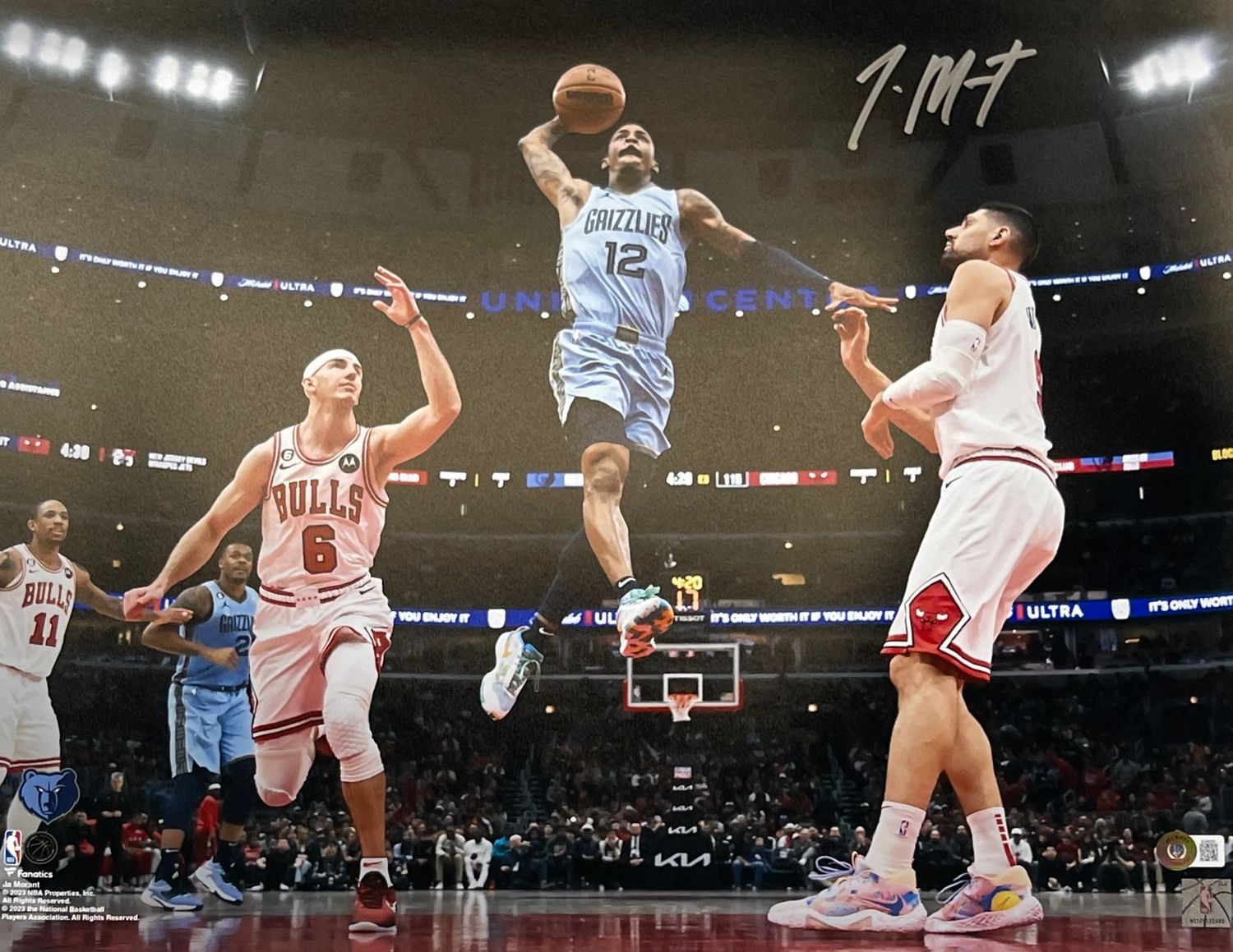 Ja Morant Autographed/Signed Memphis Grizzlies 16x20 Photo Beckett