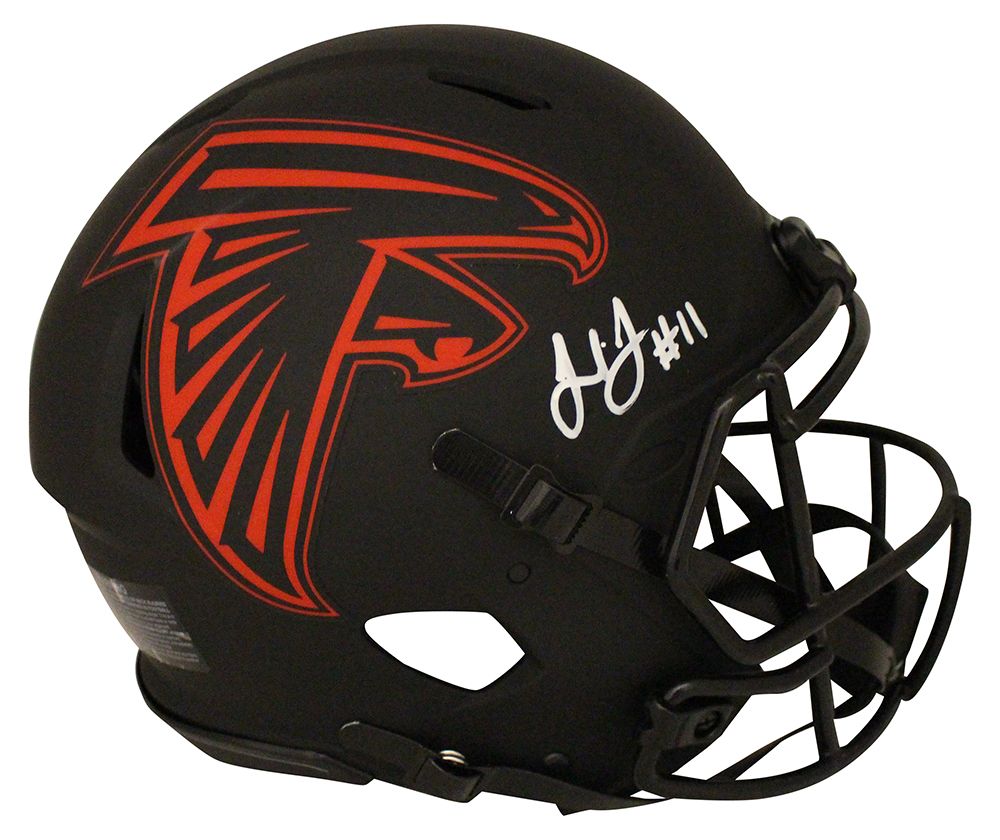 Julio Jones Autographed Atlanta Falcons Authentic Eclipse Speed Helmet BAS