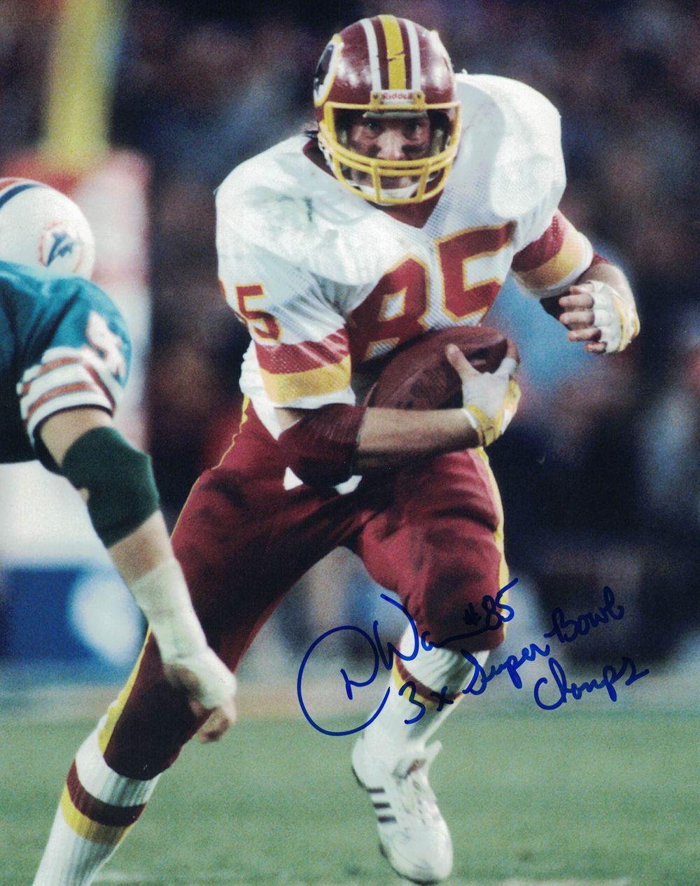 Donnie Warren Autographed Washington Redskins 8x10 Photo Champs