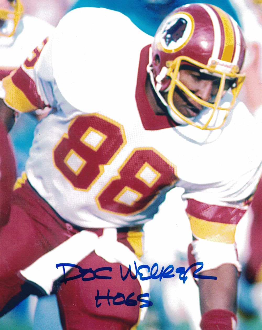 Doc Walker Autographed/Signed Washington Redskins 8x10 Photo Hogs