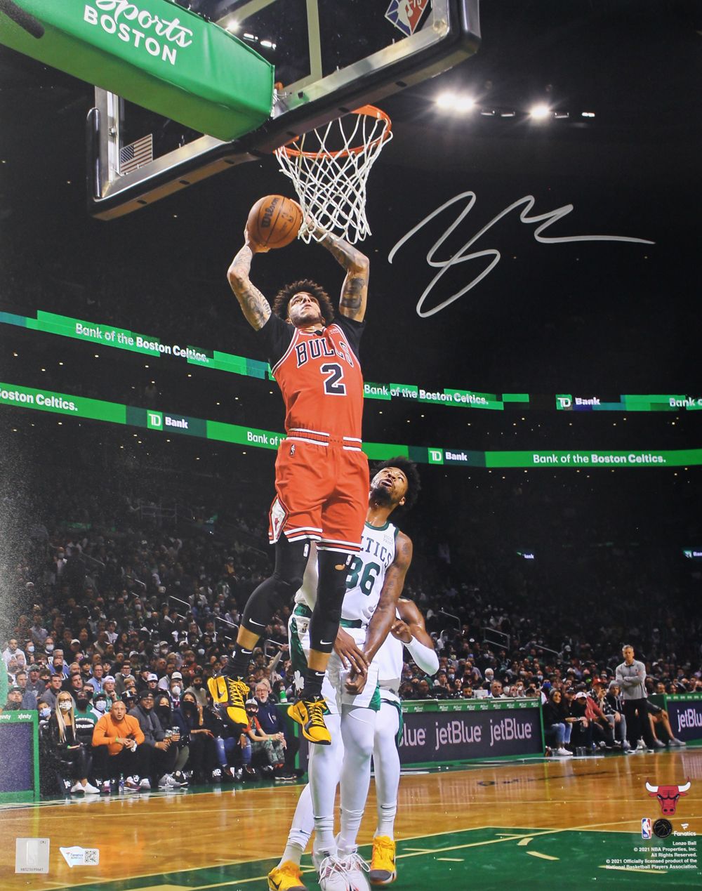 Lonzo Ball Autographed/Signed Chicago Bulls 16x20 Photograph