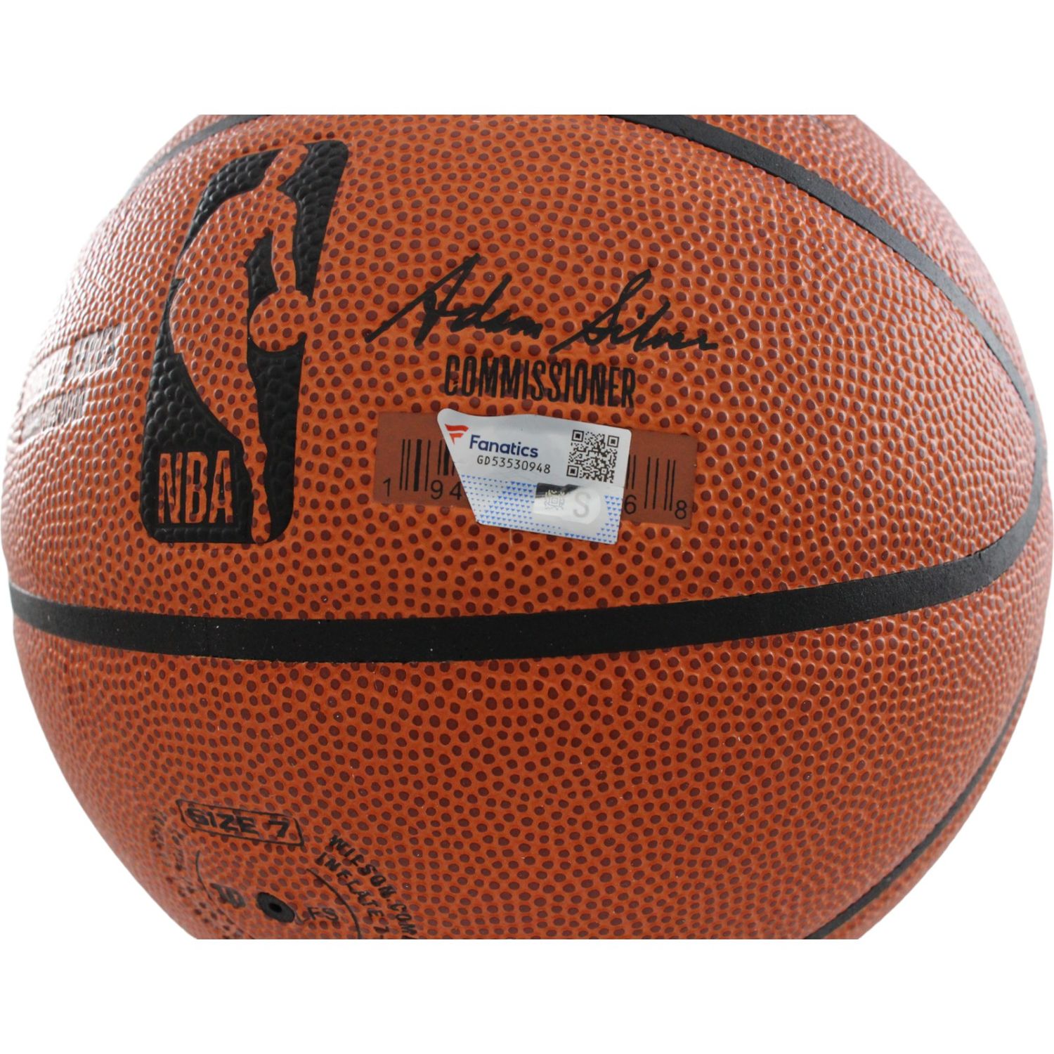 Jalen Brunson Autographed New York Knicks I/O Basketball FAN 44554
