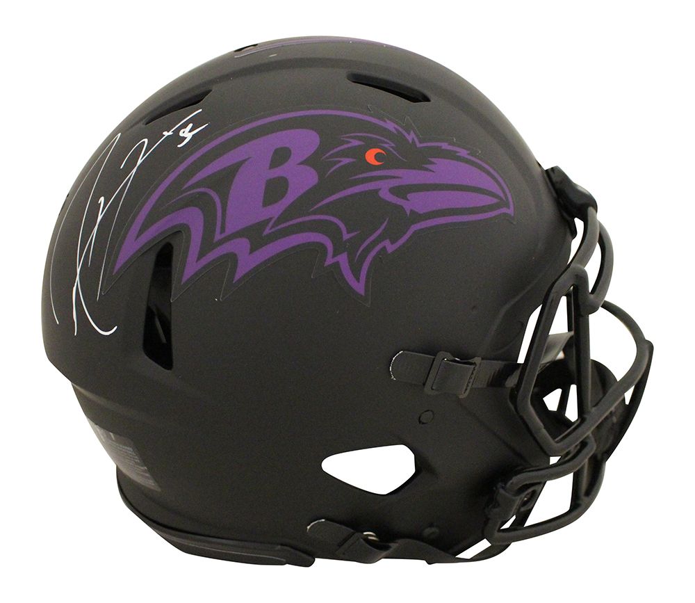 Ray Lewis Autographed Baltimore Ravens Eclipse Authentic Helmet BAS