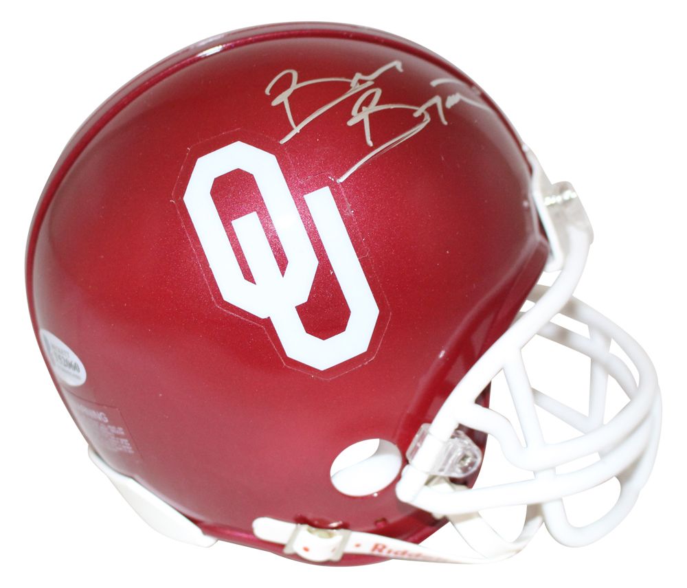 Brian Bosworth Autographed/Signed Oklahoma Sooners Mini Helmet BAS
