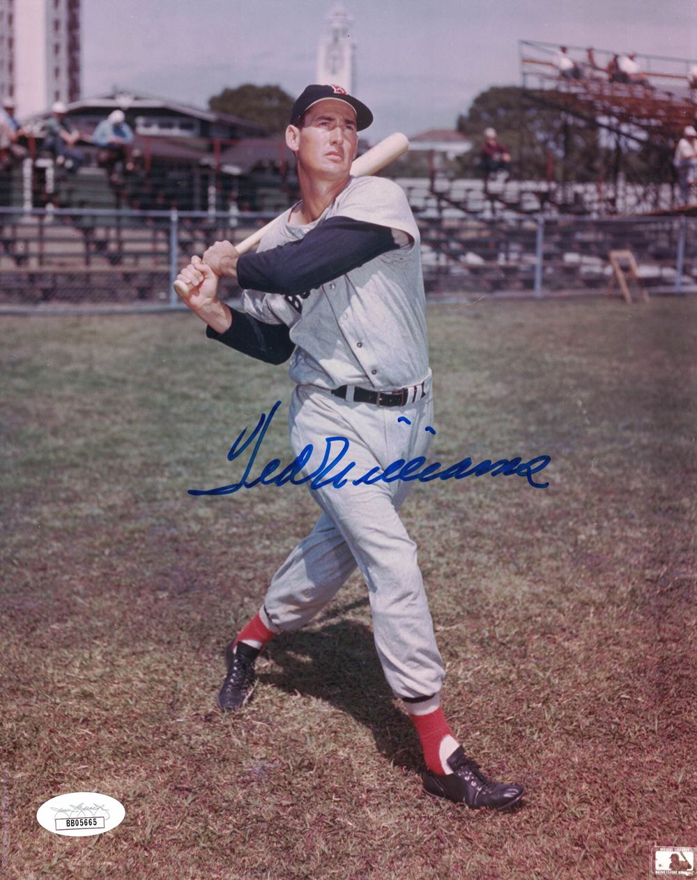 Ted Williams Autographed/Signed Boston Red Sox 8x10 Photo BAS LOA PF