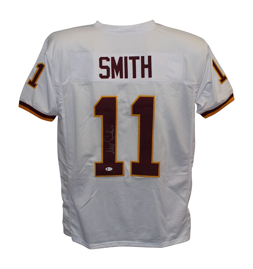 Alex Smith Autographed/Signed Pro Style White XL Jersey BAS