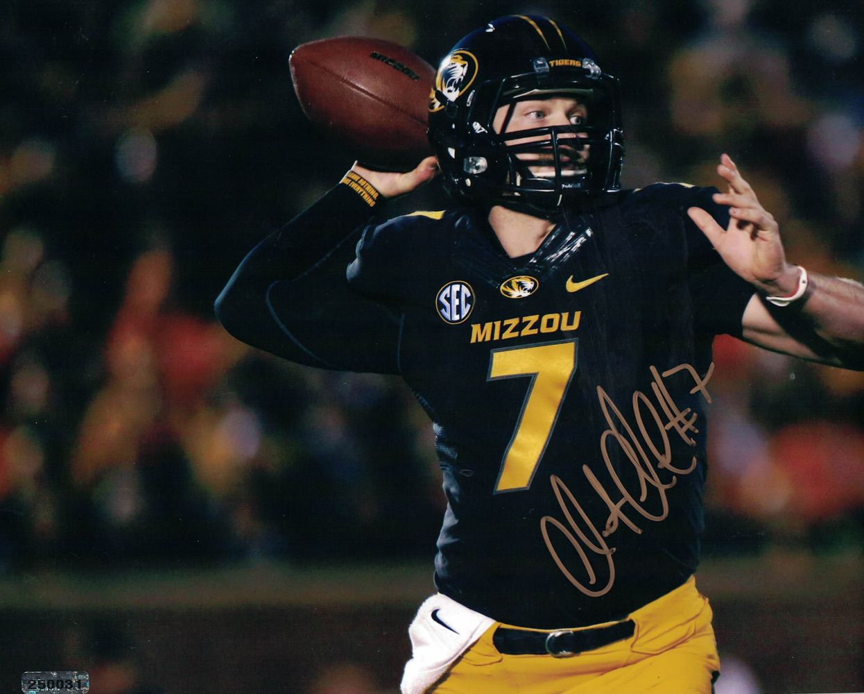 Maty Mauk Autographed/Signed Missouri Tigers 8x10 Photo