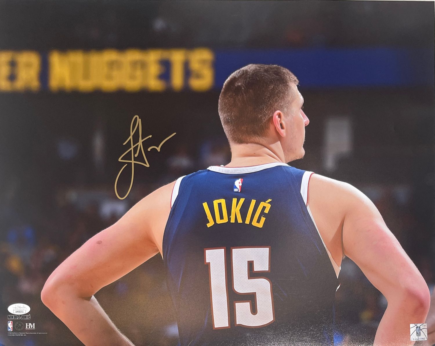 Nikola Jokic Autographed/Signed Denver Nuggets 16x20 Photo JSA