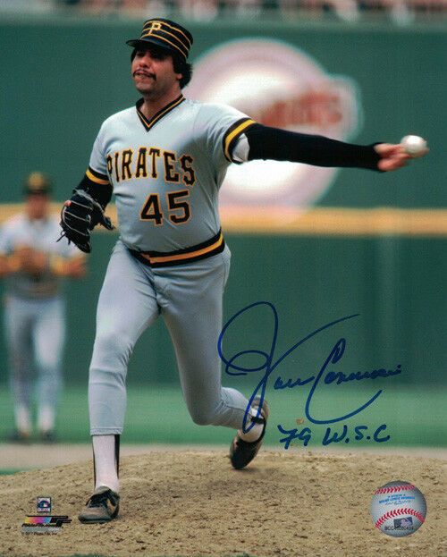 John Candelaria Autographed Pittsburgh Pirates 8x10 Photo Grey 79 WSC