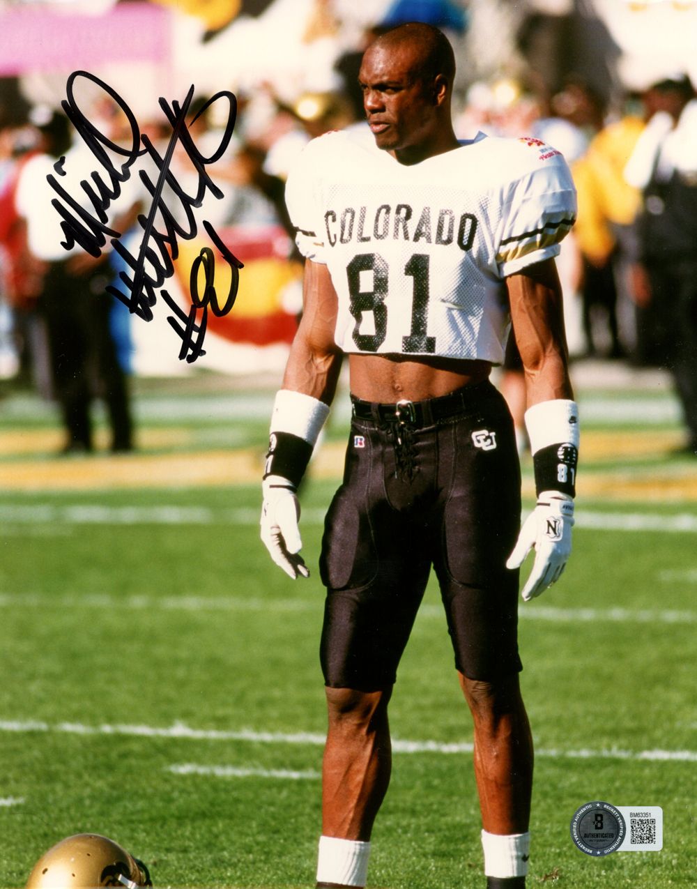 Michael Westbrook Signed Colorado Buffaloes 8x10 Photo Beckett 45256