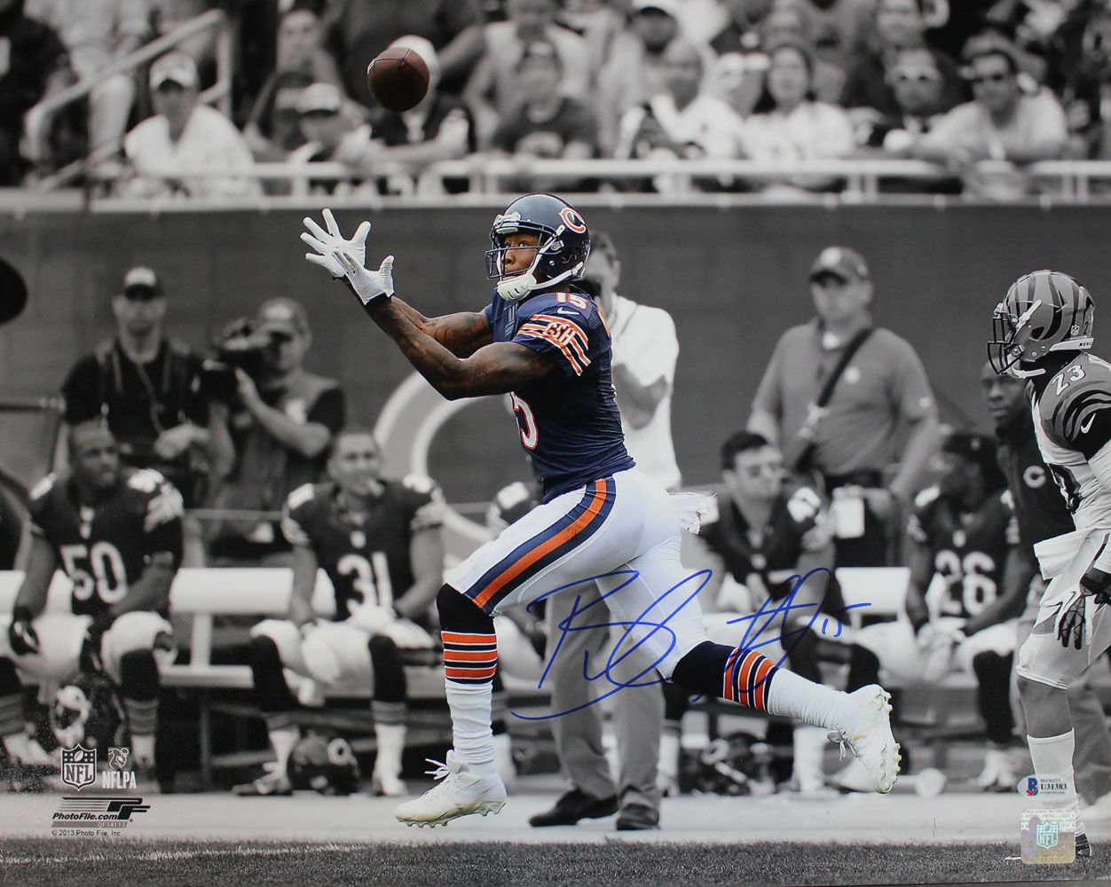 Brandon Marshall Autographed/Signed Chicago Bears 16x20 Photo BAS