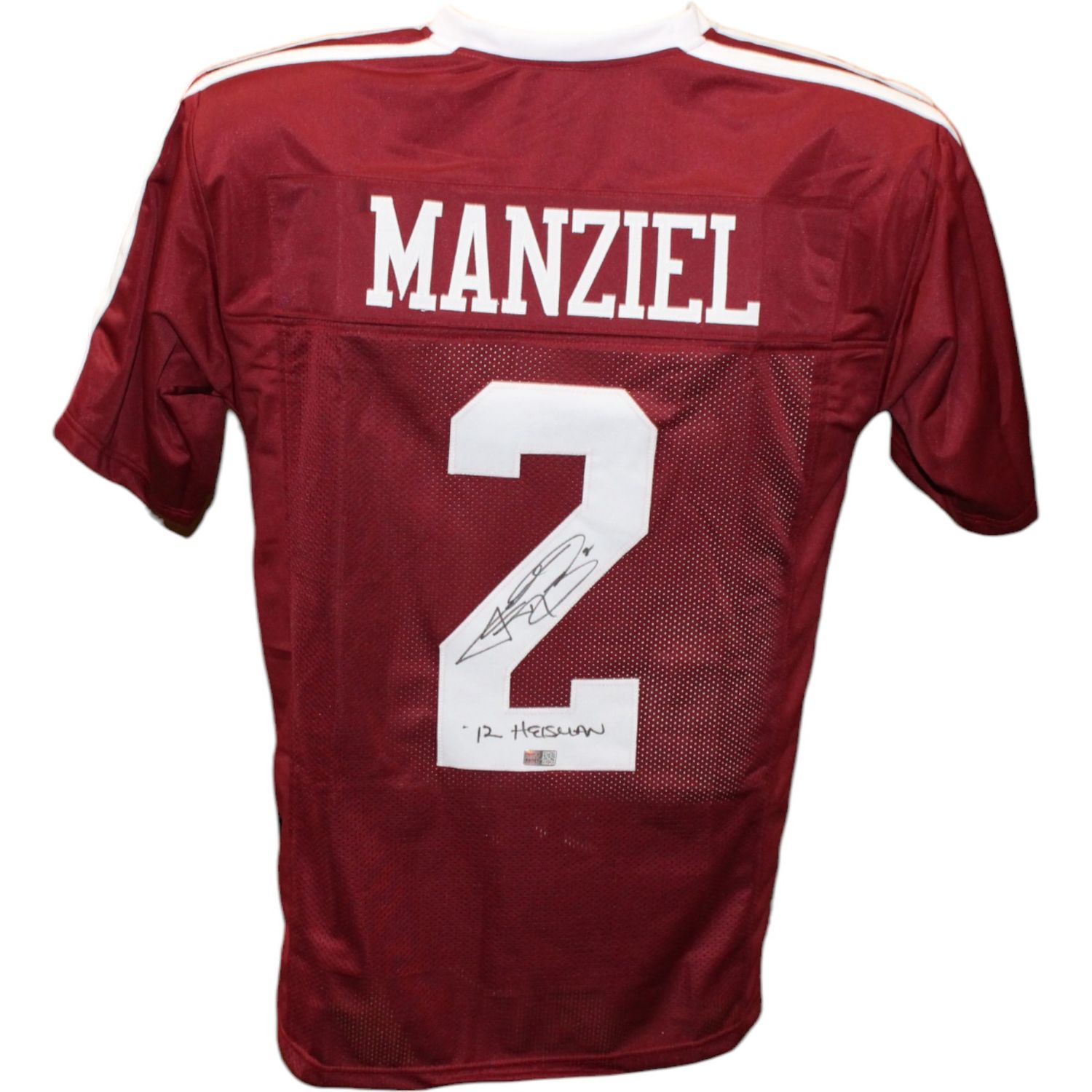 Johnny Manziel Autographed College Style Maroon Jersey Heisman TRI