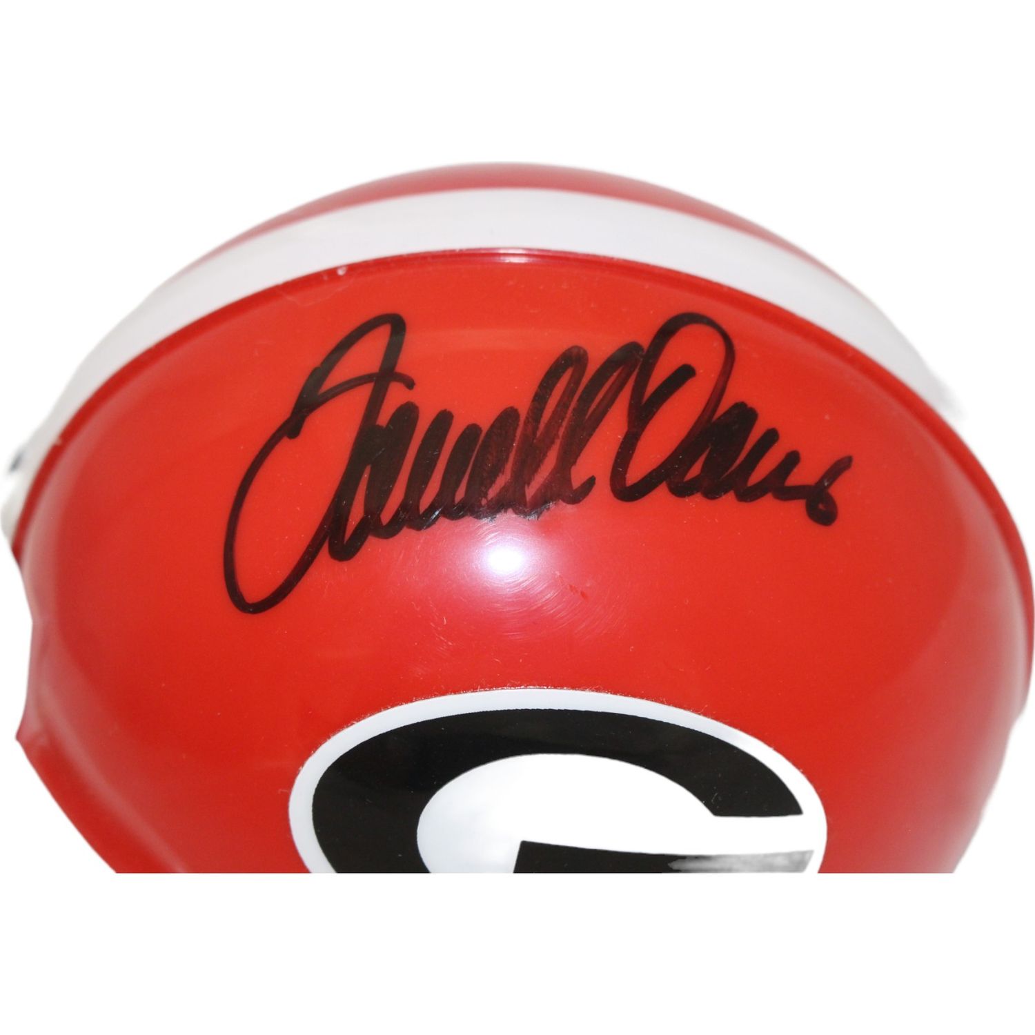 Terrell Davis Autographed Georgia Bulldogs VSR4 Replica Mini Helmet BAS 44152