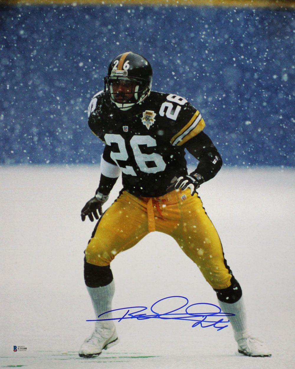 Rod Woodson Autographed/Signed Pittsburgh Steelers 16x20 Photo BAS