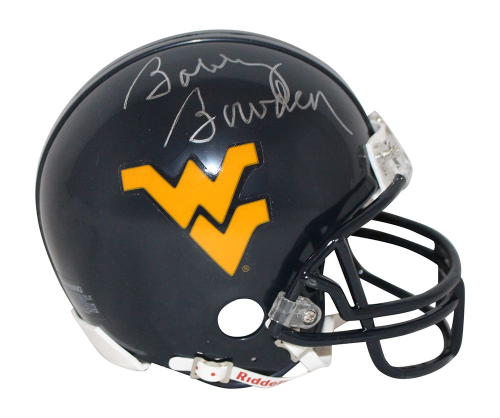 Bobby Bowden Signed West Virginia Mountaineers Mini Helmet BAS