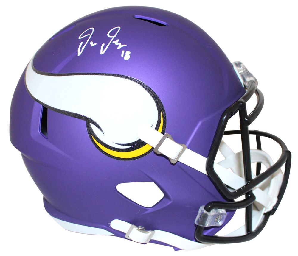 Justin Jefferson Autographed Minnesota Vikings F/S Speed Helmet BAS