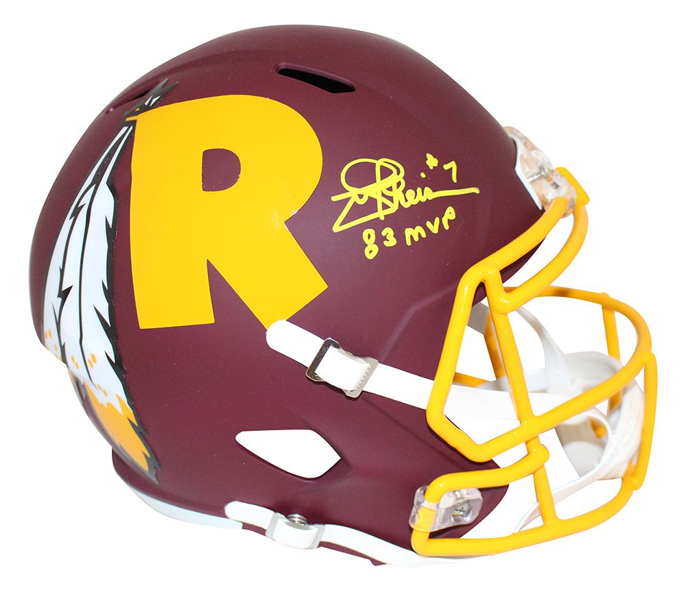 Joe Theismann Autographed Washington Redskins AMP Helmet NFL MVP JSA