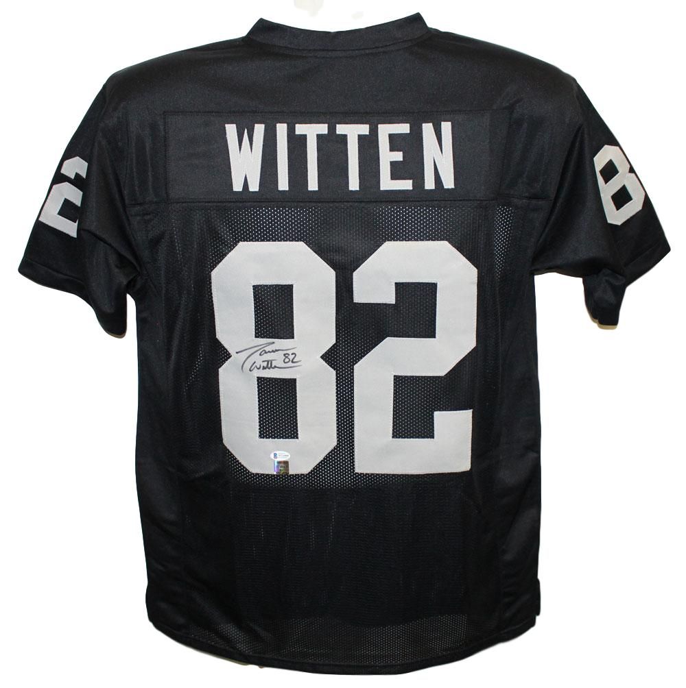 Jason Witten Autographed/Signed Pro Style Black XL Jersey BAS