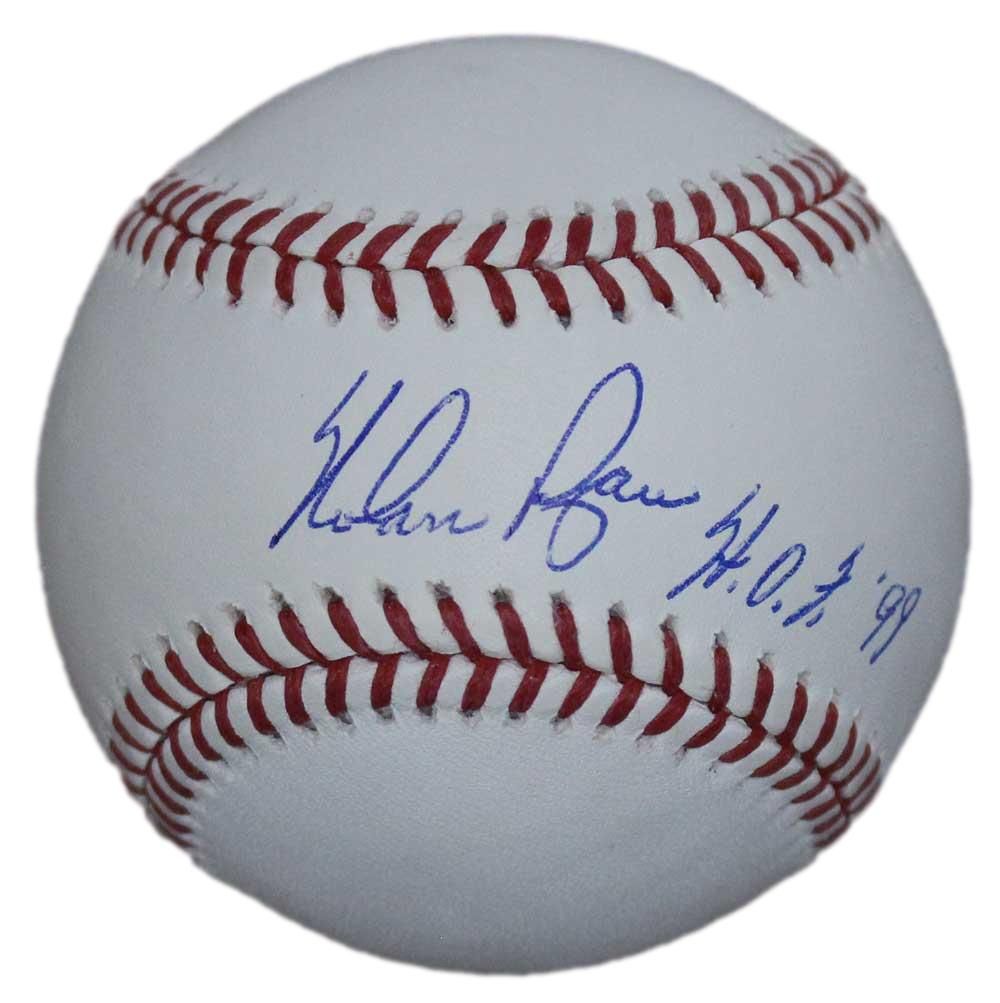 Nolan Ryan Autographed/Signed Texas Rangers OML Baseball HOF BAS