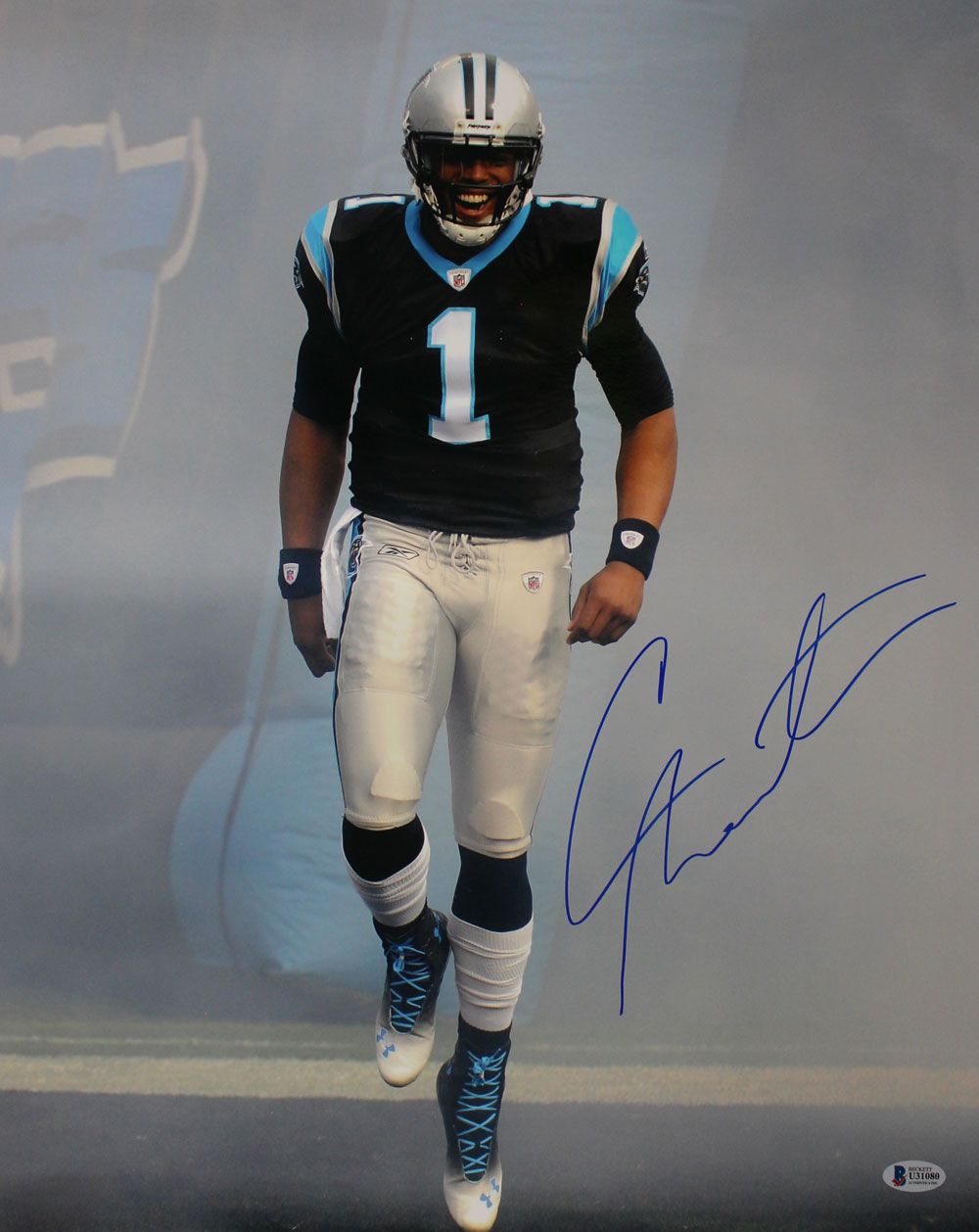 Cam Newton Autographed/Signed Carolina Panthers 16x20 Photo BAS