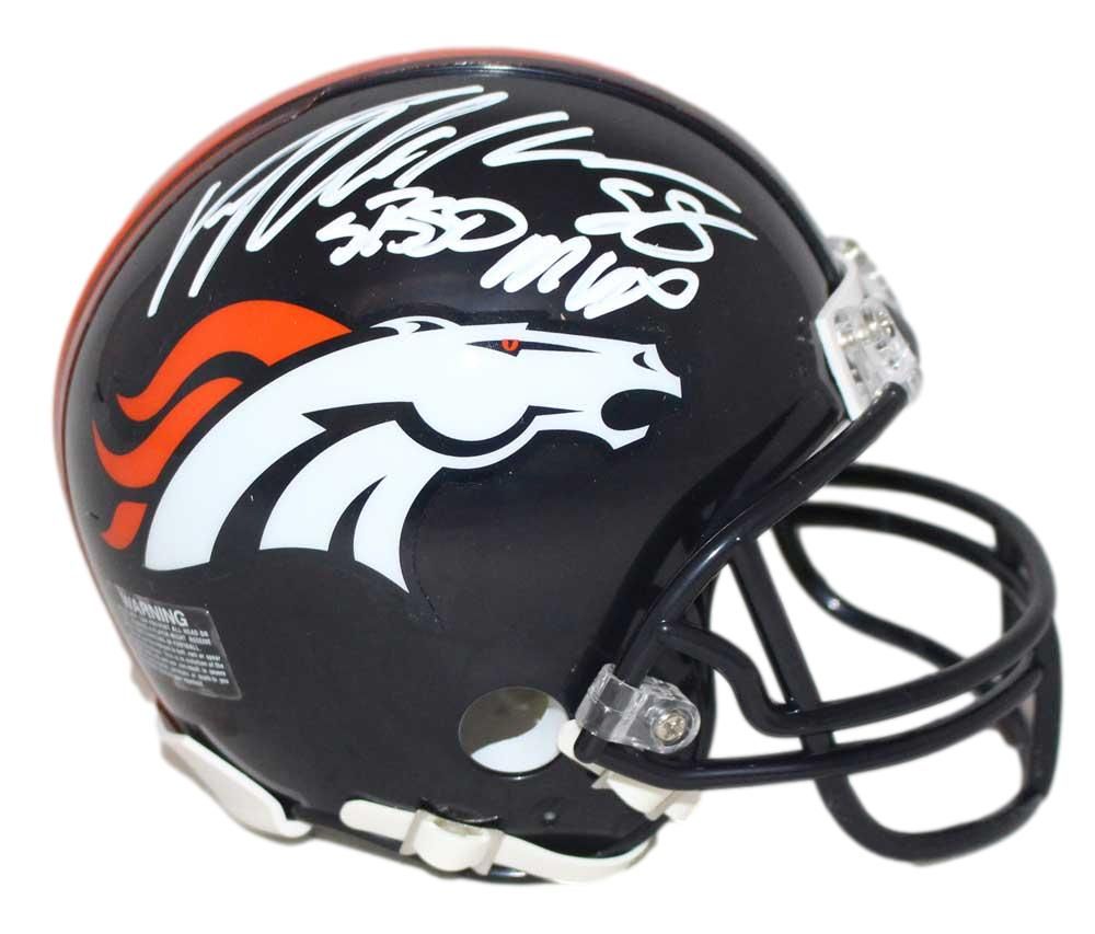 Von Miller Autographed/Signed Denver Broncos Mini Helmet SB MVP JSA