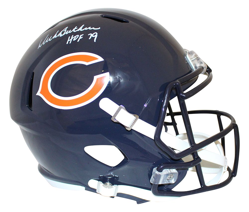 Dick Butkus Autographed/Signed Chicago Bears F/S Speed Helmet HOF JSA