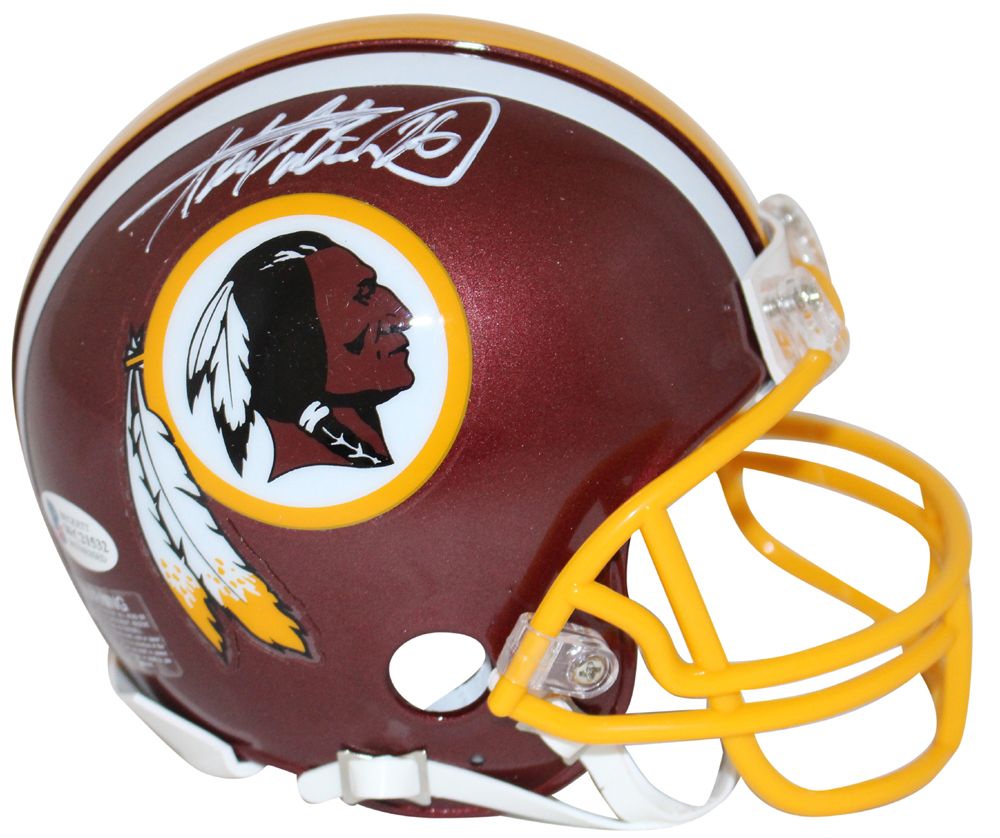 Adrian Peterson Autographed/Signed Washington Redskins Mini Helmet BAS