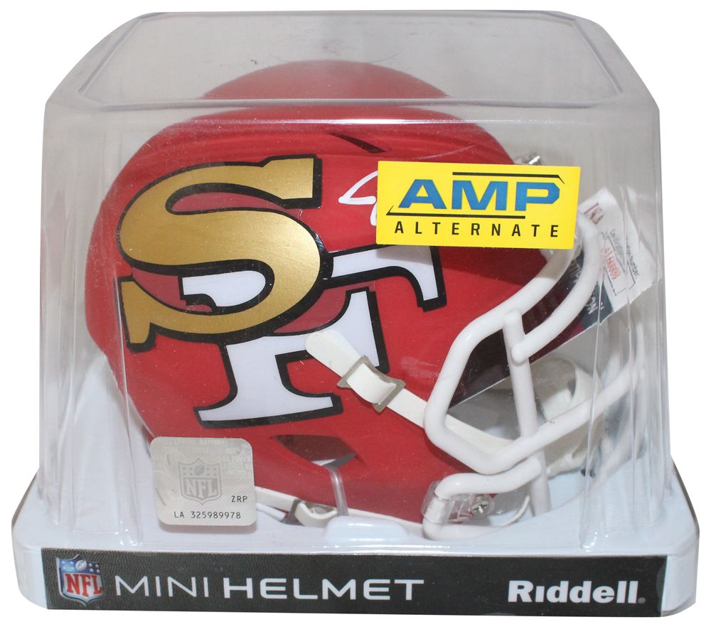 Joe Montana Autographed San Francisco 49ers amp Mini Helmet JSA