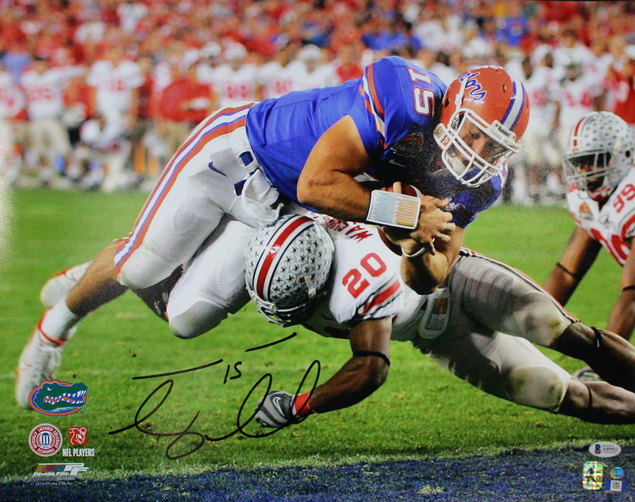 Tim Tebow Autographed/Signed Florida Gators 16x20 Photo PF