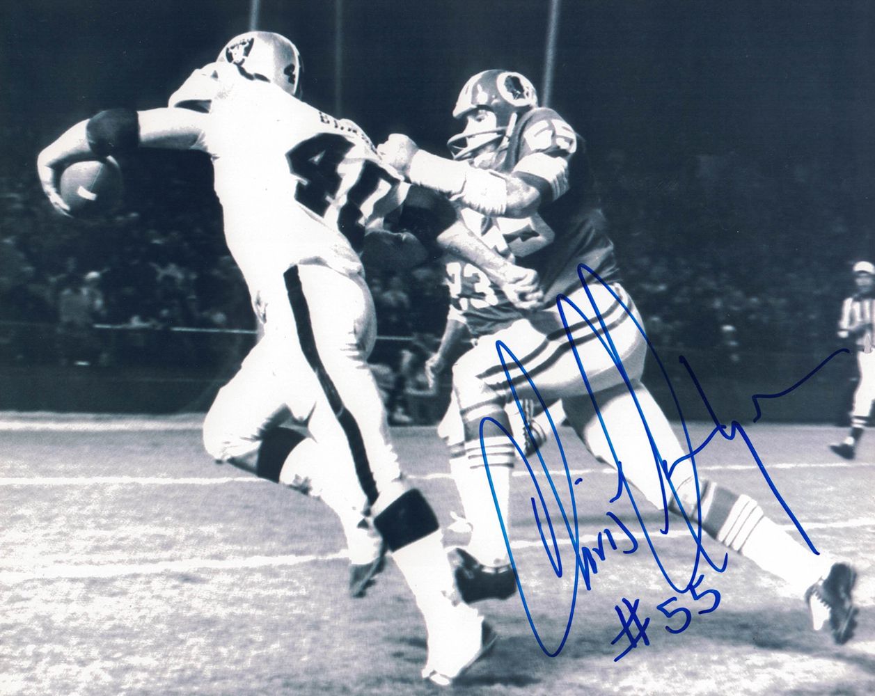 Chris Hanburger Autographed/Signed Washington Redskins 8x10 Photo