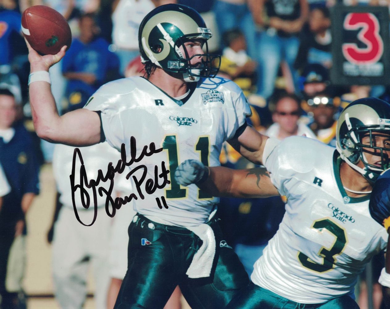 Bradlee Van Pelt Autographed/Signed Colorado State Rams 8x10 Photo