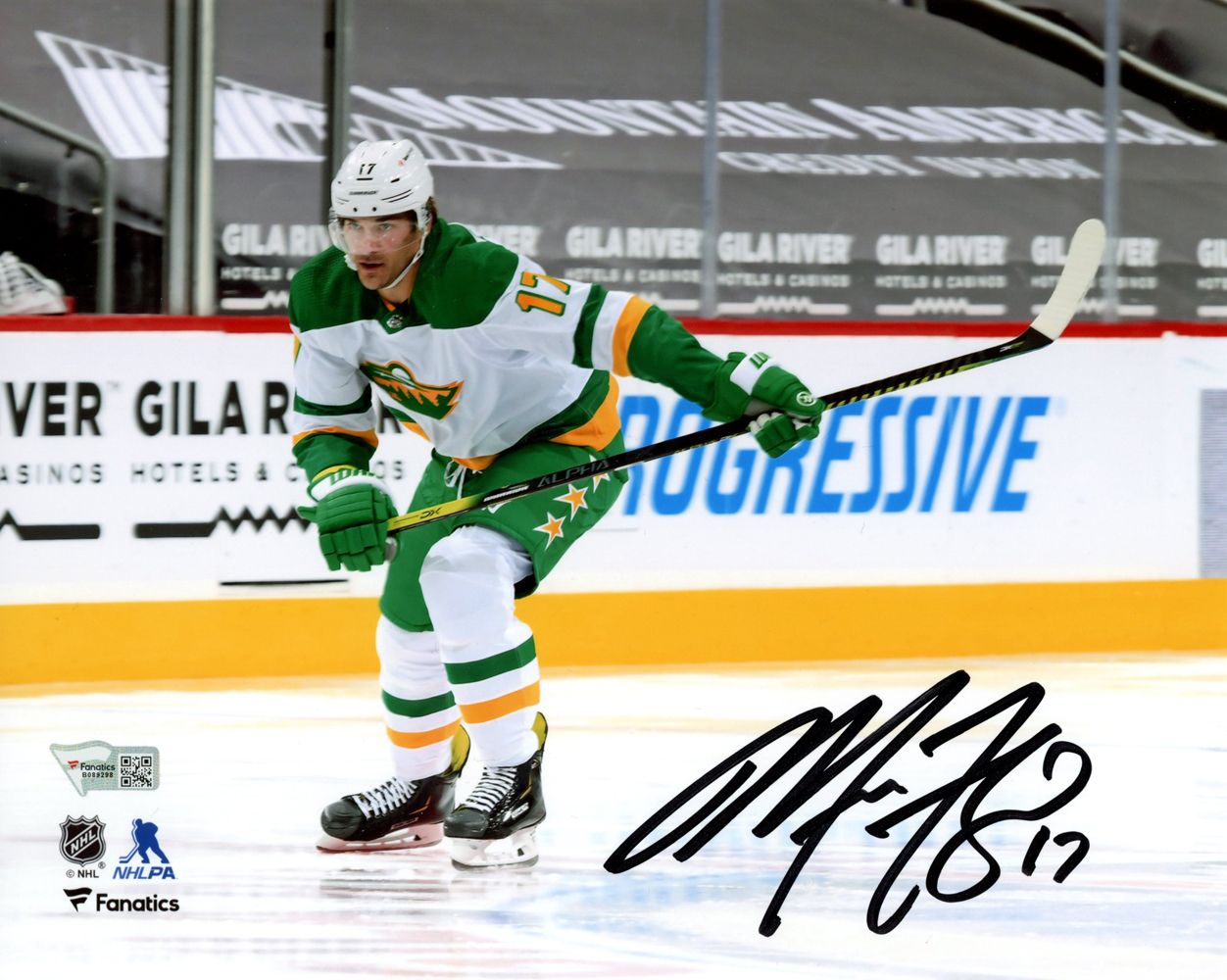 Marcus Foligno Autographed Minnesota Wild 8x10 Photograph Fanatics