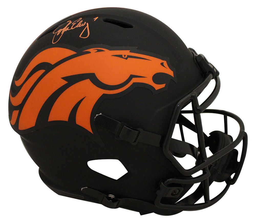 John Elway Autographed/Signed Denver Broncos F/S Eclipse Helmet BAS