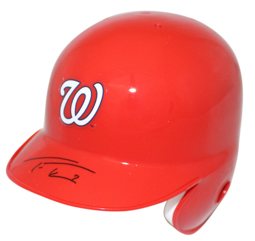 Trea Turner Autographed Washington Nationals Mini Batting Helmet JSA