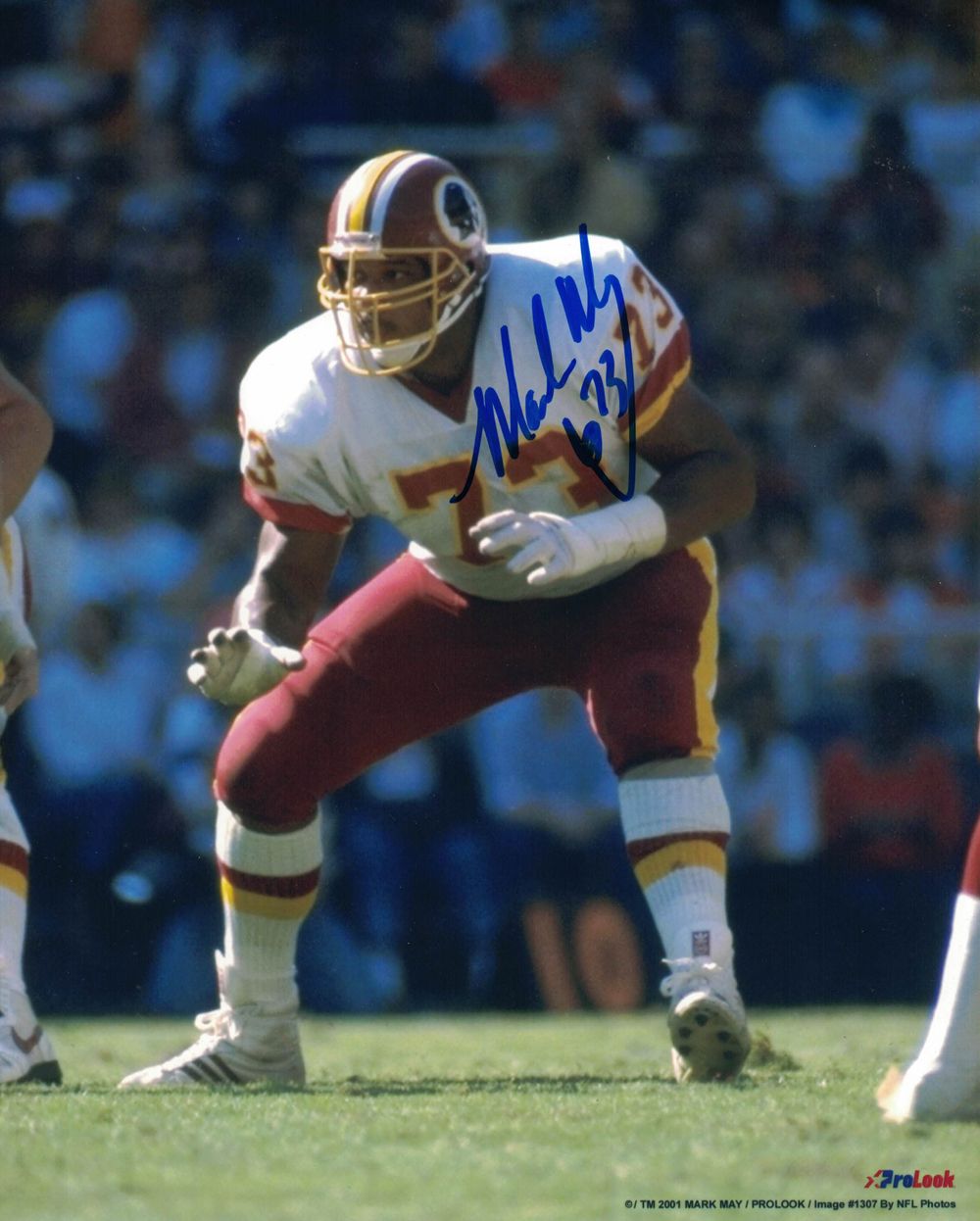 Mark May Autographed/Signed Washington Redskins 8x10 Photo